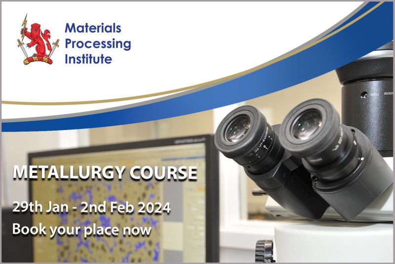 Metallurgy Course – Places available